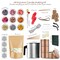 Hearth & Harbor DIY Natural Soy Candle Making Kit with Dried Flowers